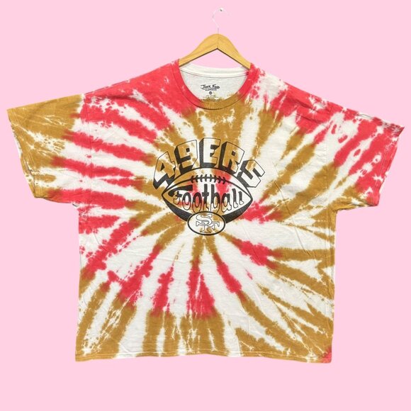 NFL NFC West San Francisco 49ers Tie-Dye Oversized Tee XXL - Picture 1 of 4